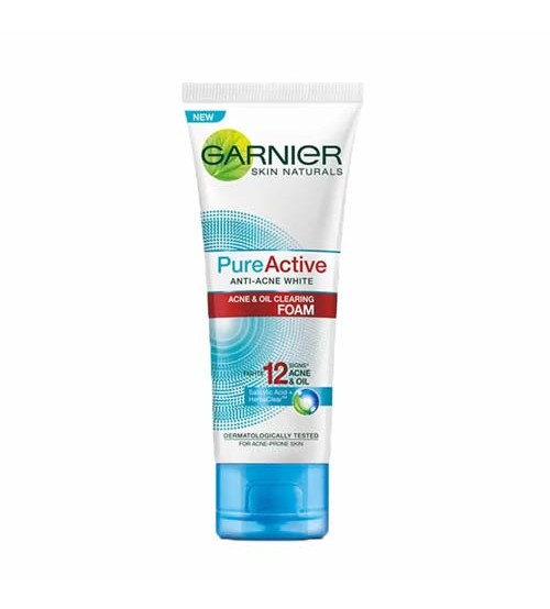 Garnier Pure Active Anti Acne White Oil Clearing Foam